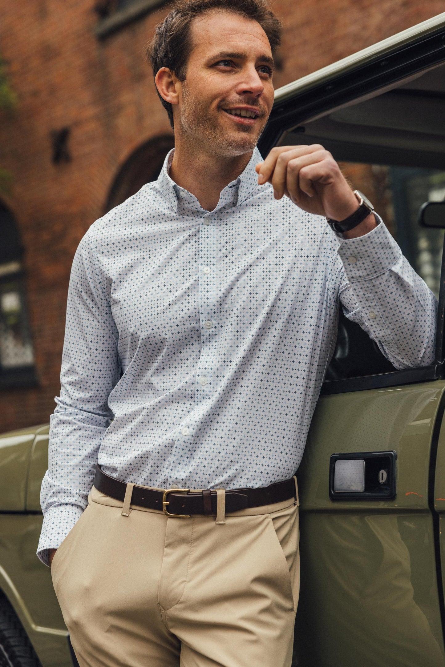 Mizzen + Main Leeward Long Sleeve Dress Shirt