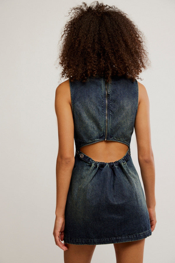 Free People Atlas Denim Mini Dress