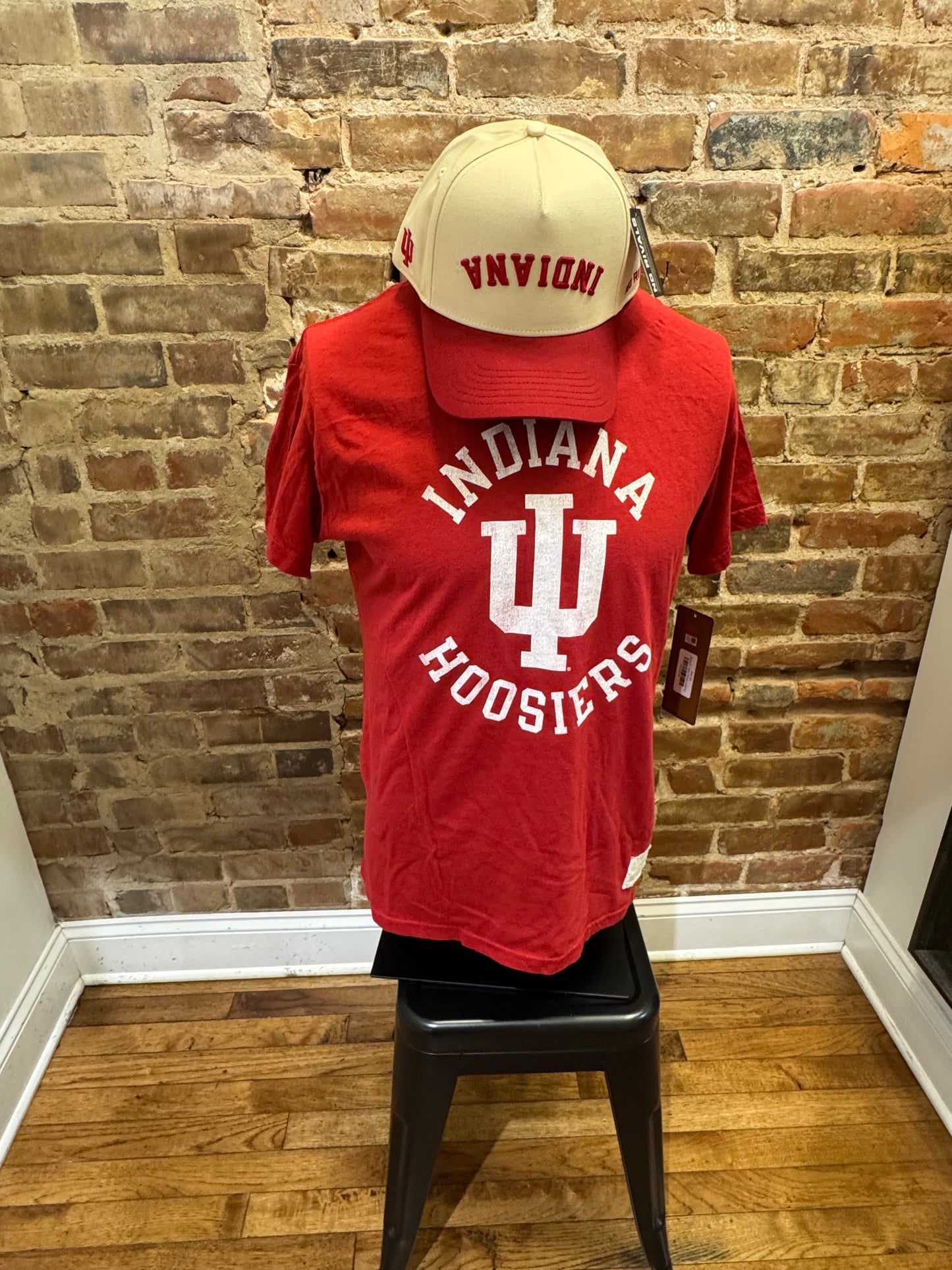 Retro Brand Indiana Hoosiers Vintage Tee - Red / White Lettering