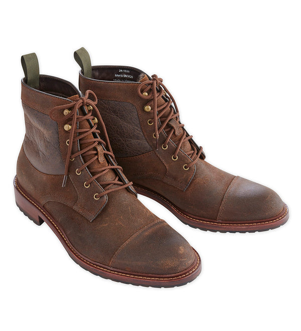 Johnston & Murphy Knox Cap-Toe Shearling Boot