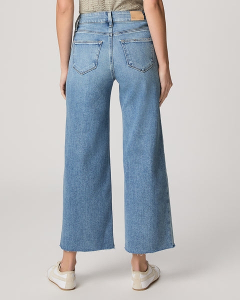 Paige Women's Anessa Wide Leg Jean With Twisted Outseam - Explorer