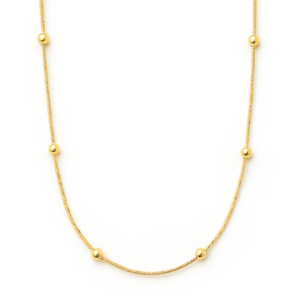 Ellie Vail Rozlyn Beaded Ball Chain Necklace