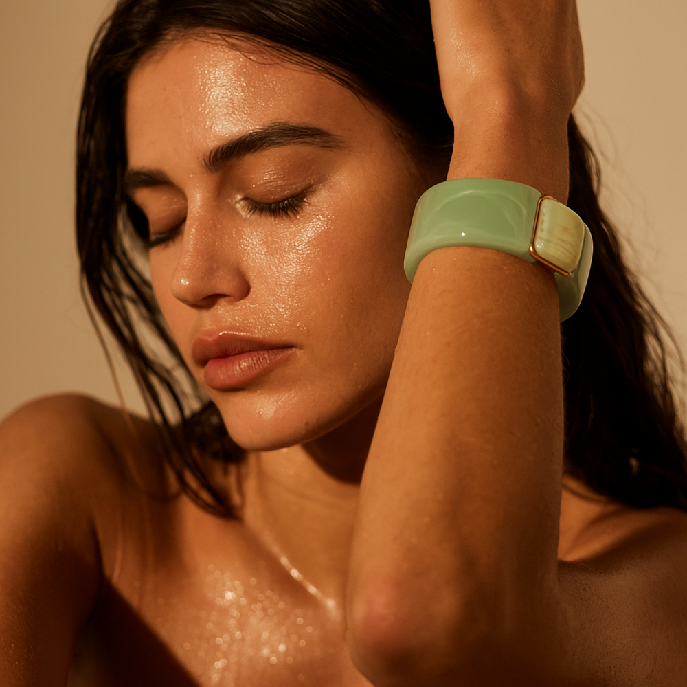 Ellie Vail Ziva Acrylic Bangle Bracelet