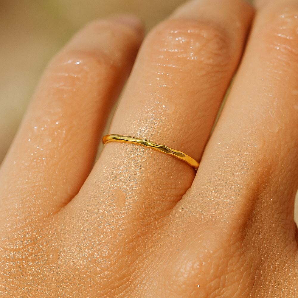 Ellie Vail Chandler Hammered Ring