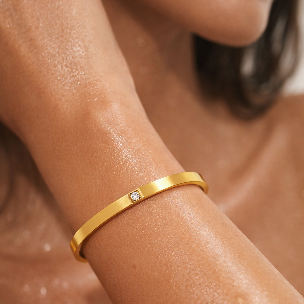 Ellie Vail Marjorie Solitaire Bangle Bracelete