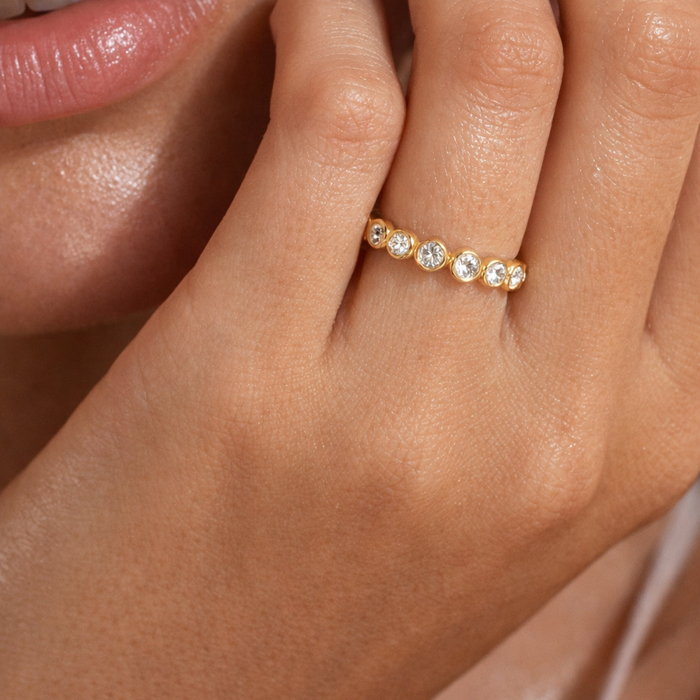 Ellie Vail Maude Bezel Eternity Ring