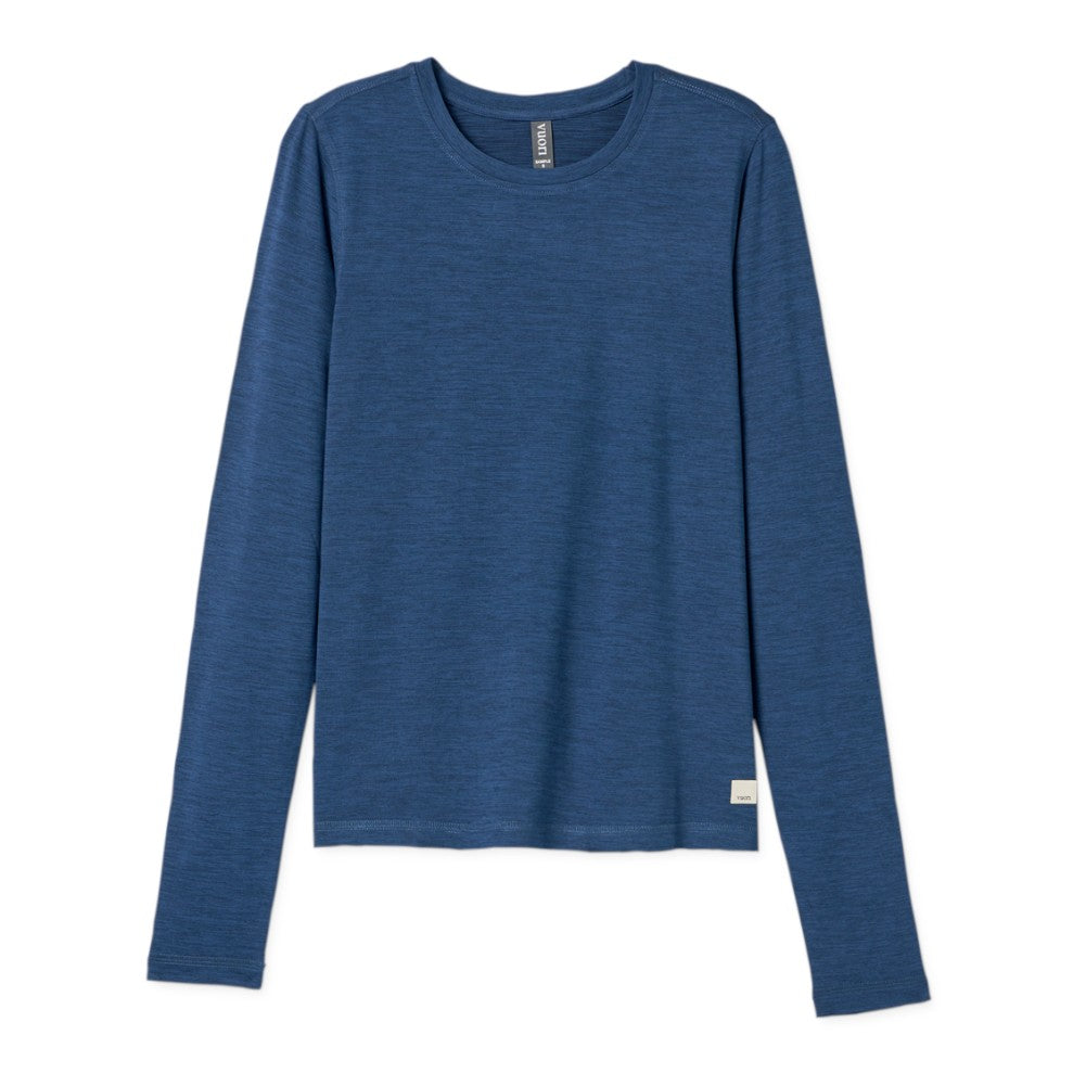 Vuori Women's Long Sleeve Lux Crew (French Blue)
