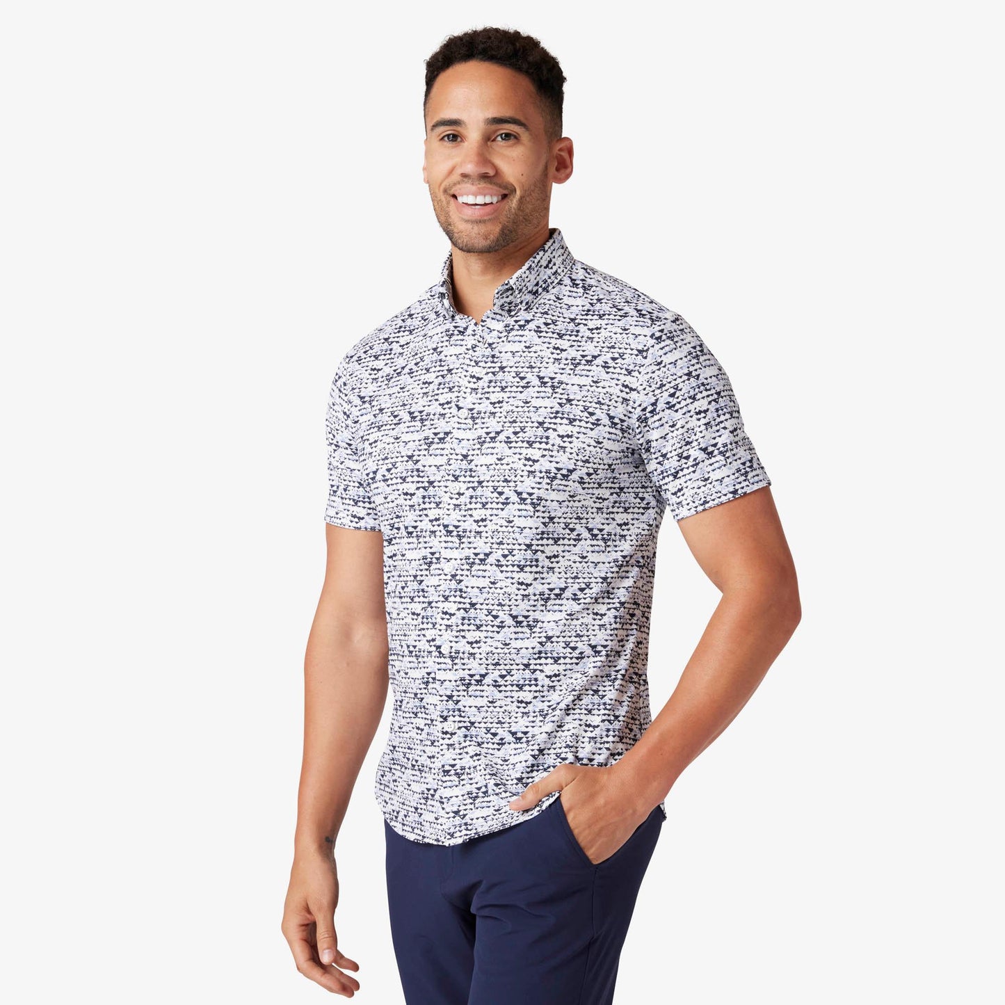 Mizzen + Main Halyard No Tuck Short Sleeve Dress Shirt
