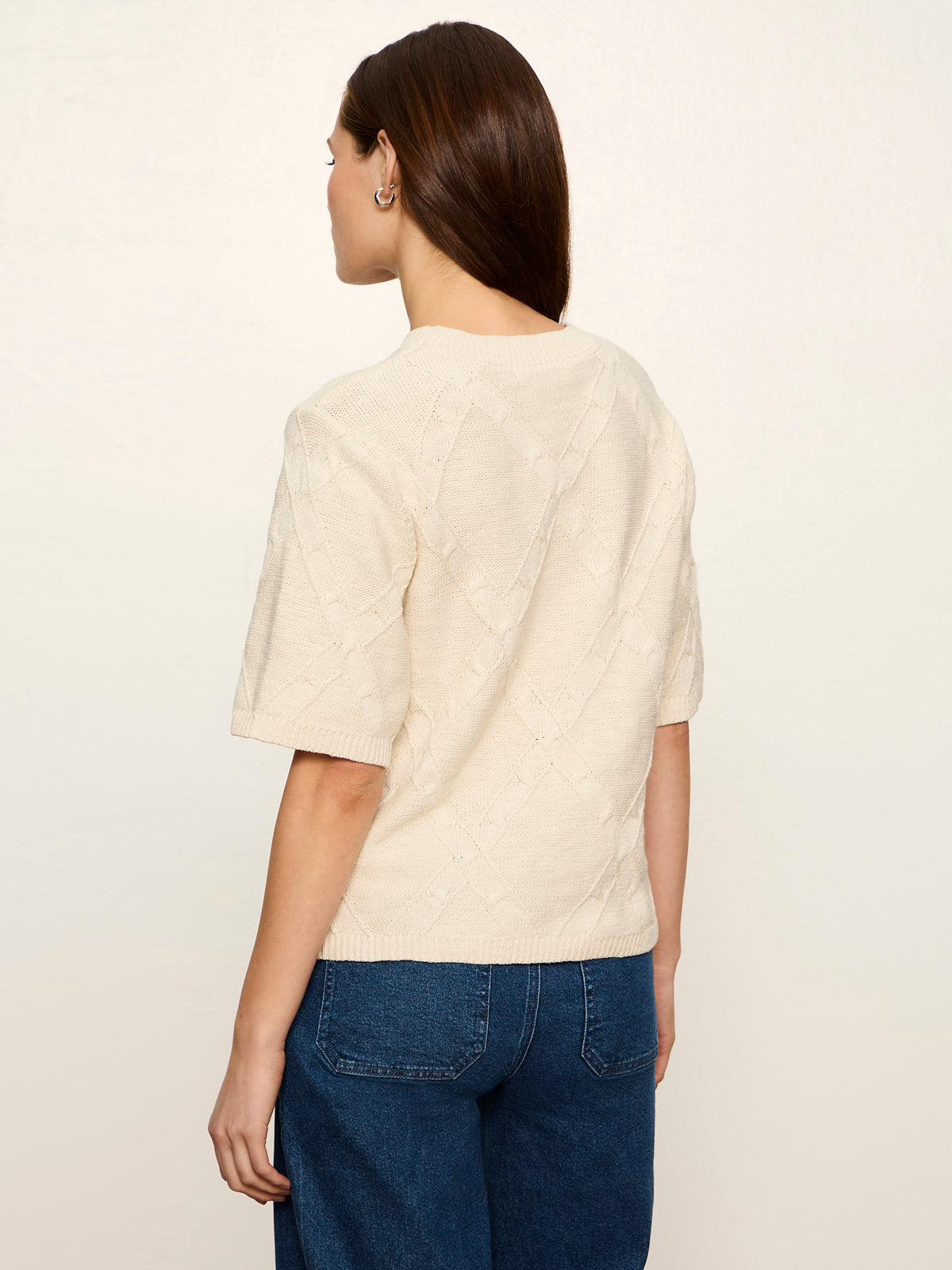 Sanctuary Diamond Stitch Sweater Tee