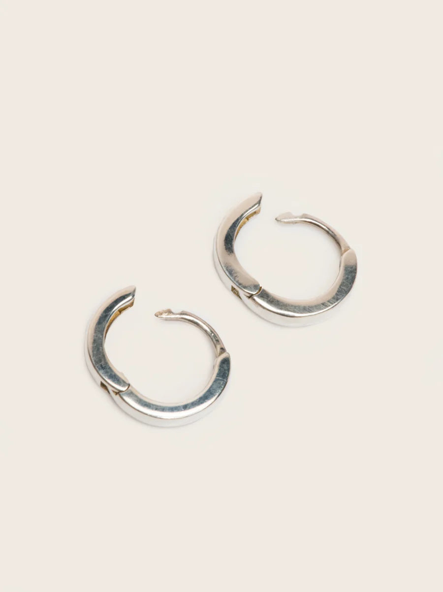 Able 24/7 Hinge Hoops - Silver
