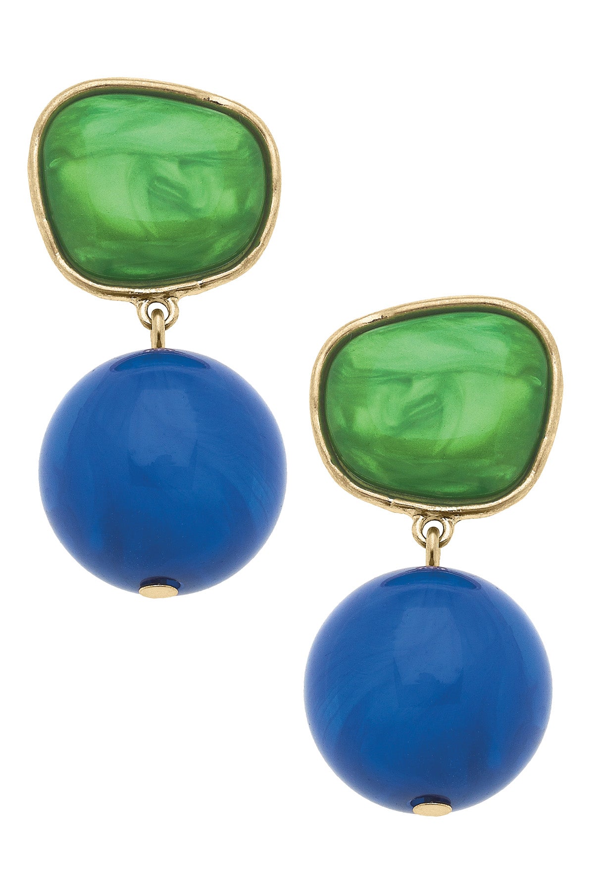 Canvas Style Ophelia Marbled Resin Drop Earrings