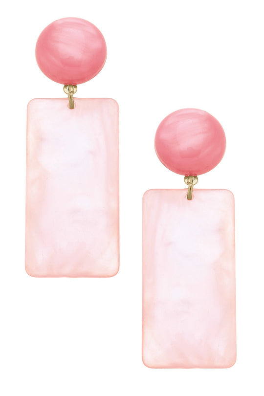 Canvas Style Sophie Marbled Resin Geo Earrings