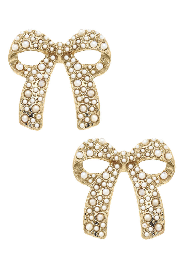 Canvas Style Priscilla Pearl Studded Earrings