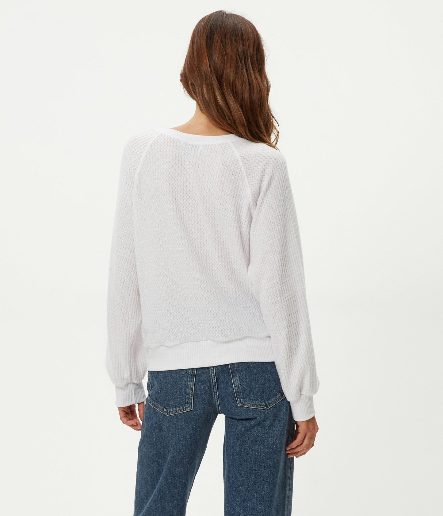 Michael Stars Long Sleeve Eira Henley Raglan