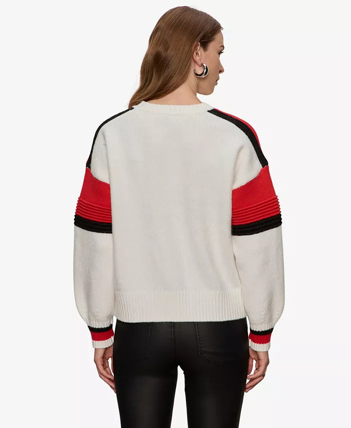 Sanctuary Sporty Stripe Crewneck Sweater