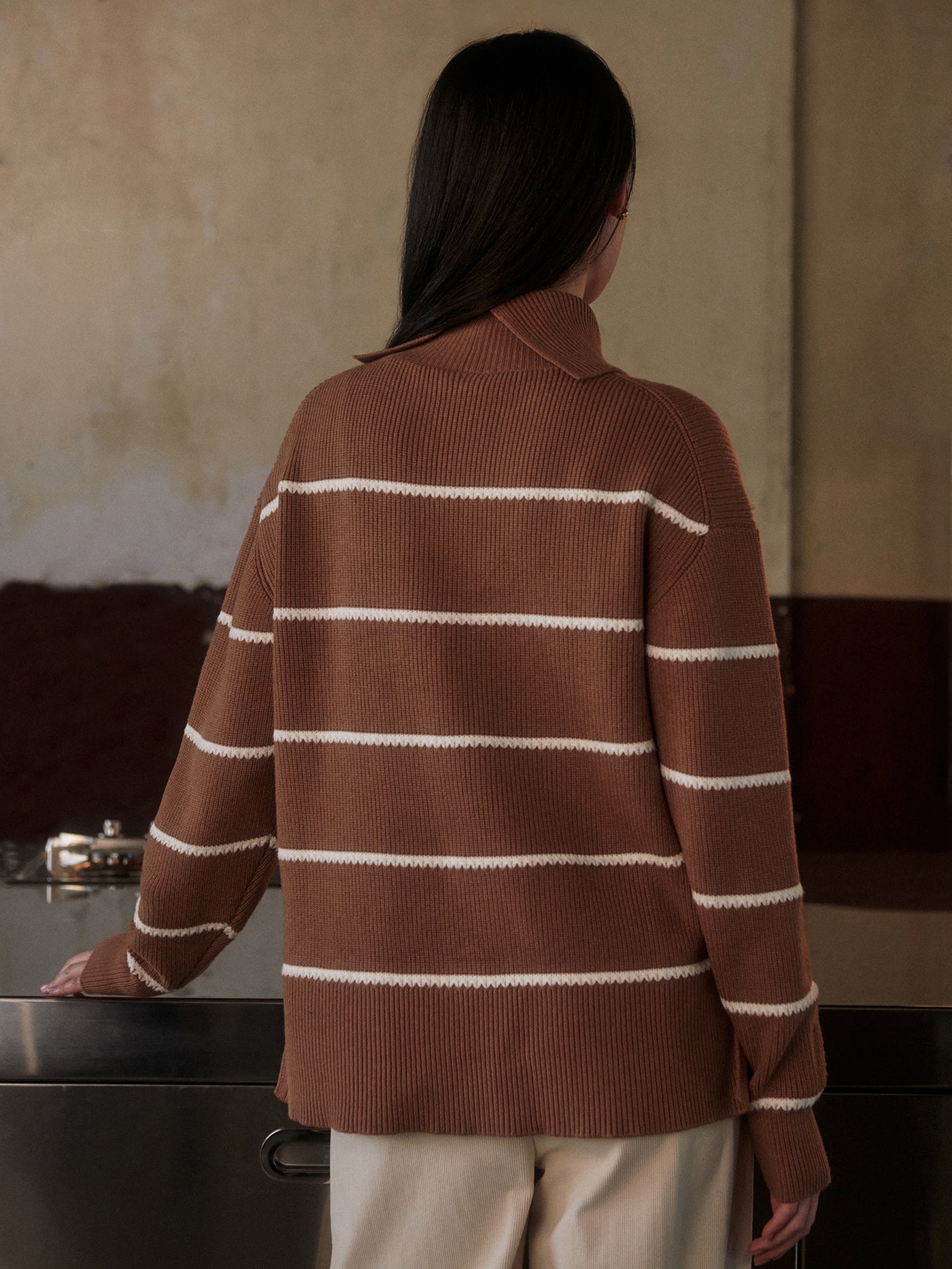 Varley Hamish Stich Knit Sweater