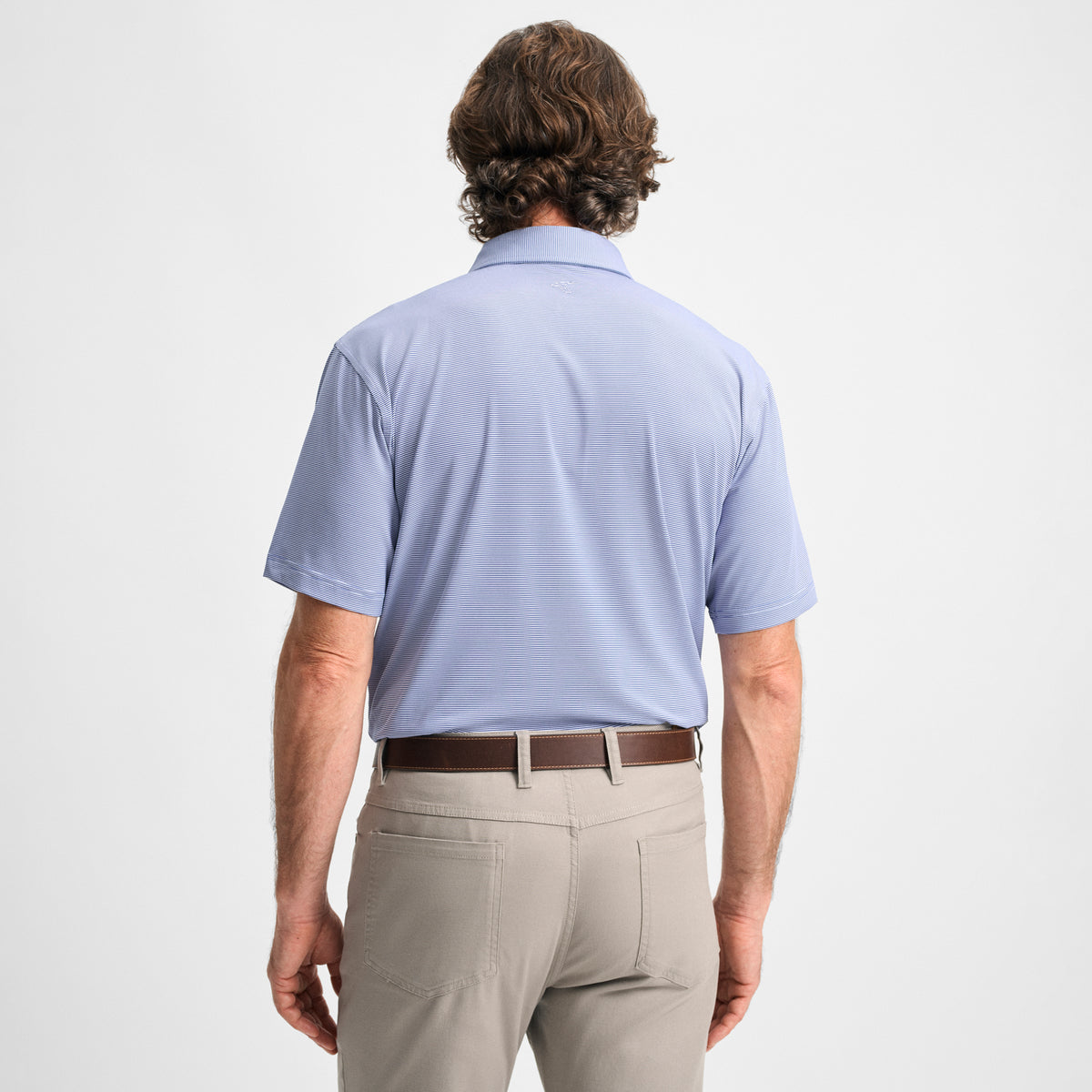 GenTeal Club Pinstripe Performance Polo