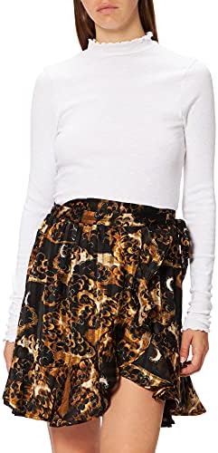 Scotch & Soda Printed Weap-over Mini Skirt