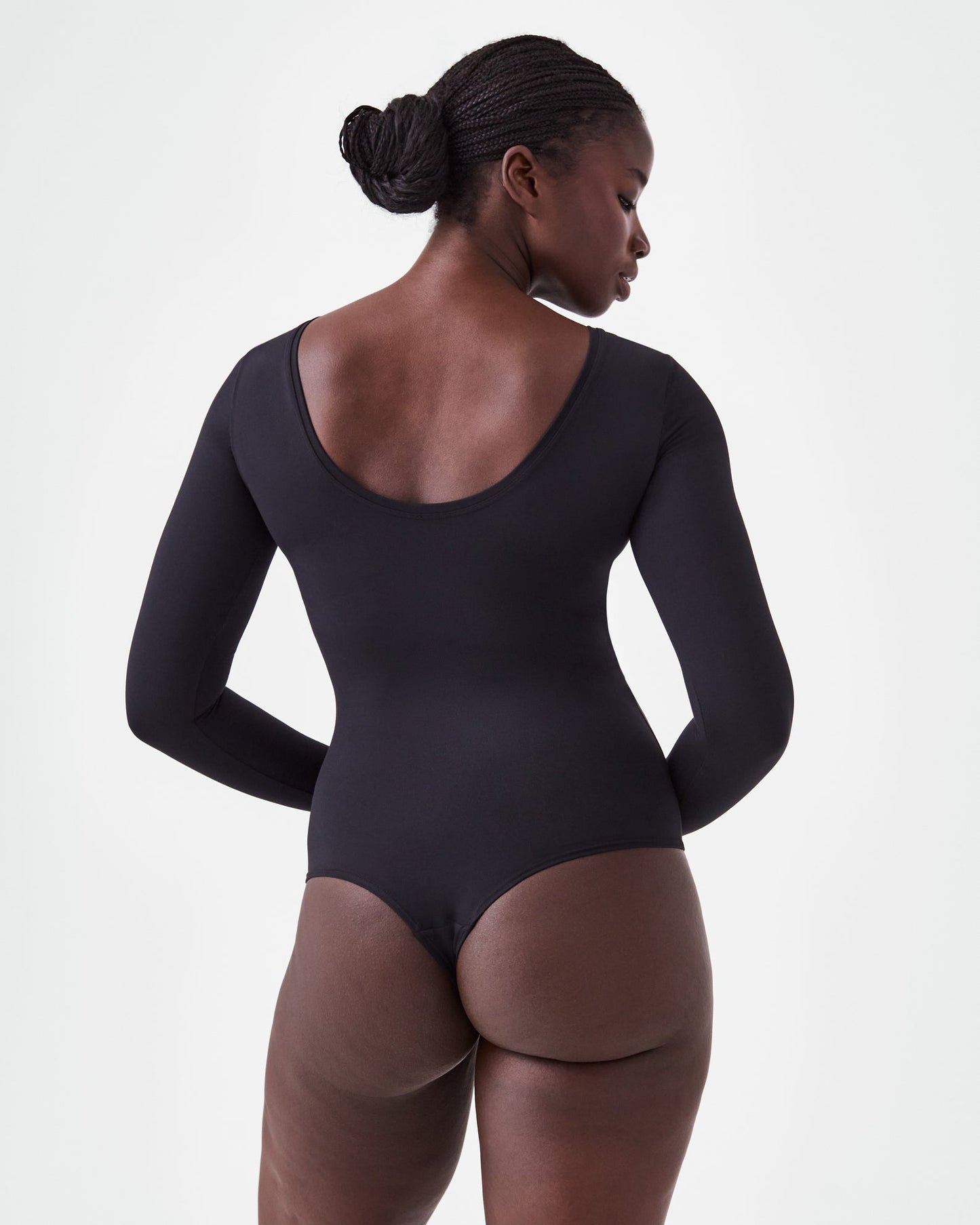 SPANX Suit Yourself Long Sleeve Scoop Neck Bodysuit