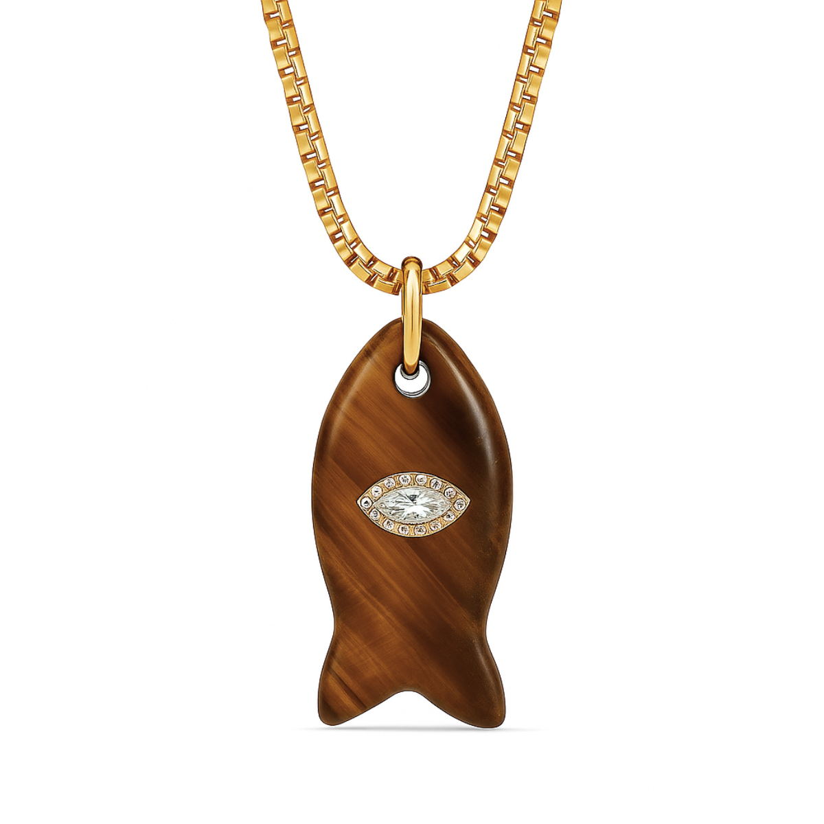 Ellie Vail Eden Fish Pendant Necklace
