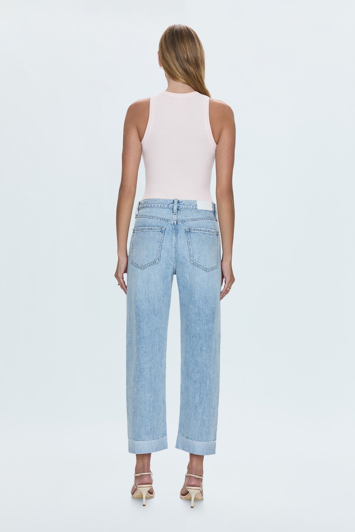 Pistola Kacey Mid Rise Cuffed Straight Jean - Berkeley