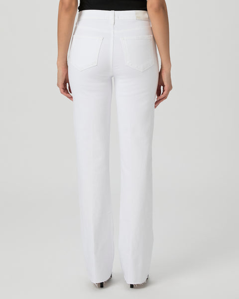 Paige Women's High Rise Laurel Canyon 32" Bootcut Jean - Crisp White