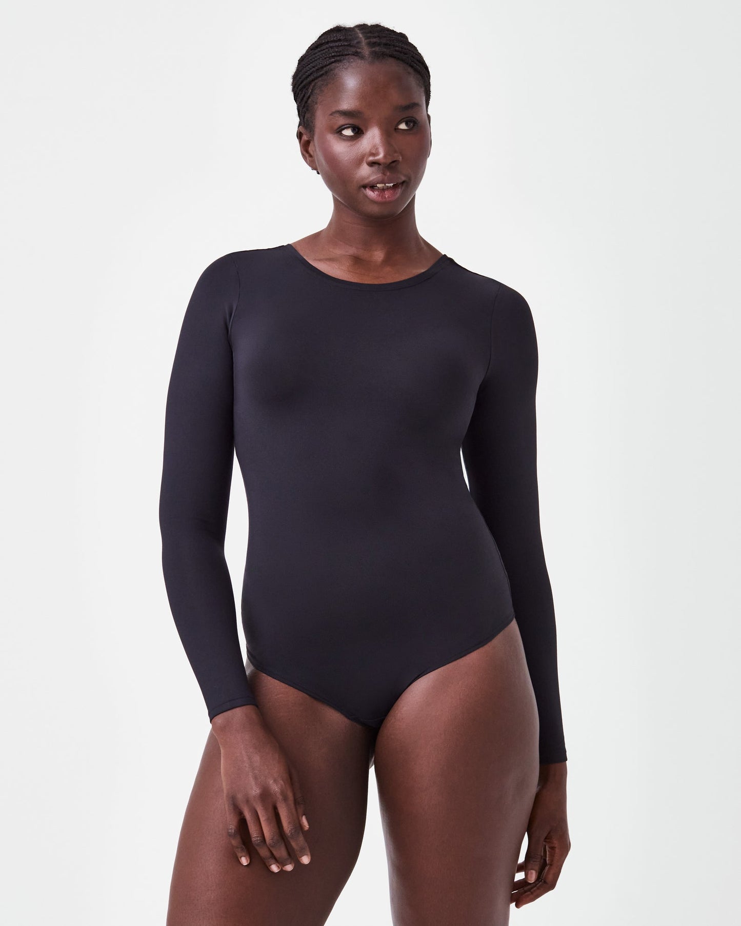 SPANX Suit Yourself Long Sleeve Scoop Neck Bodysuit