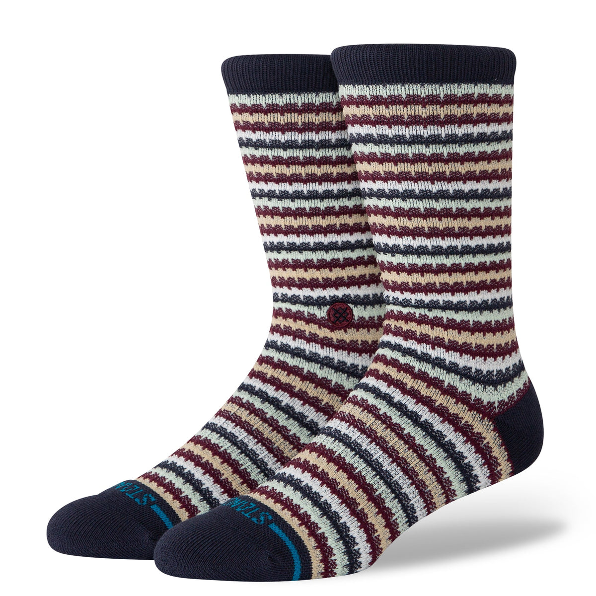 Stance Casual Chiclets Waffle Knit Crew Socks