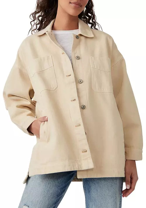 Free People Madison City Twill Jacket