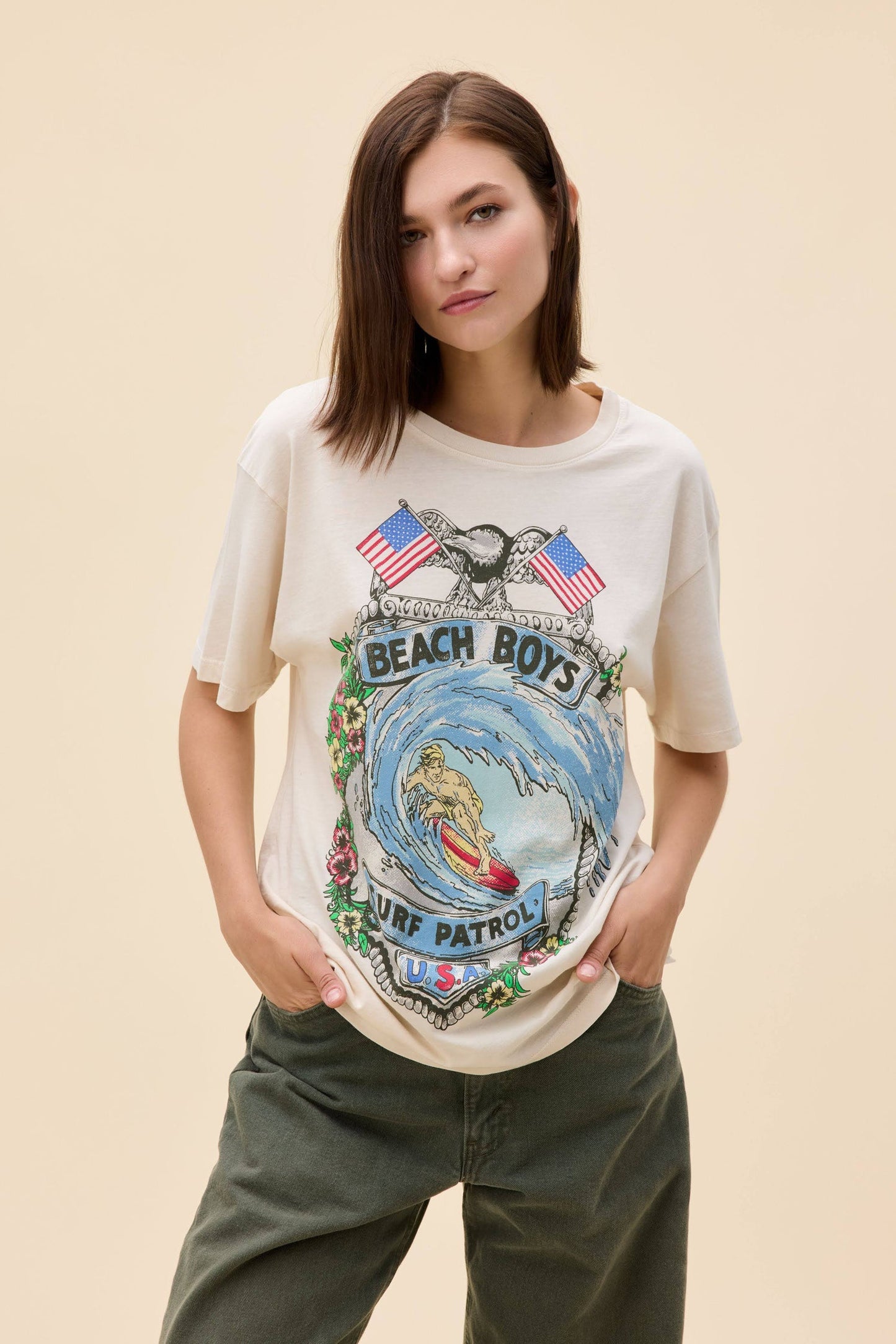 DayDreamer Beach Boys Surf Patrol Boyfriend Tee
