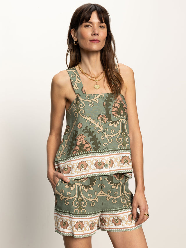 Sanctuary Button Back Cami