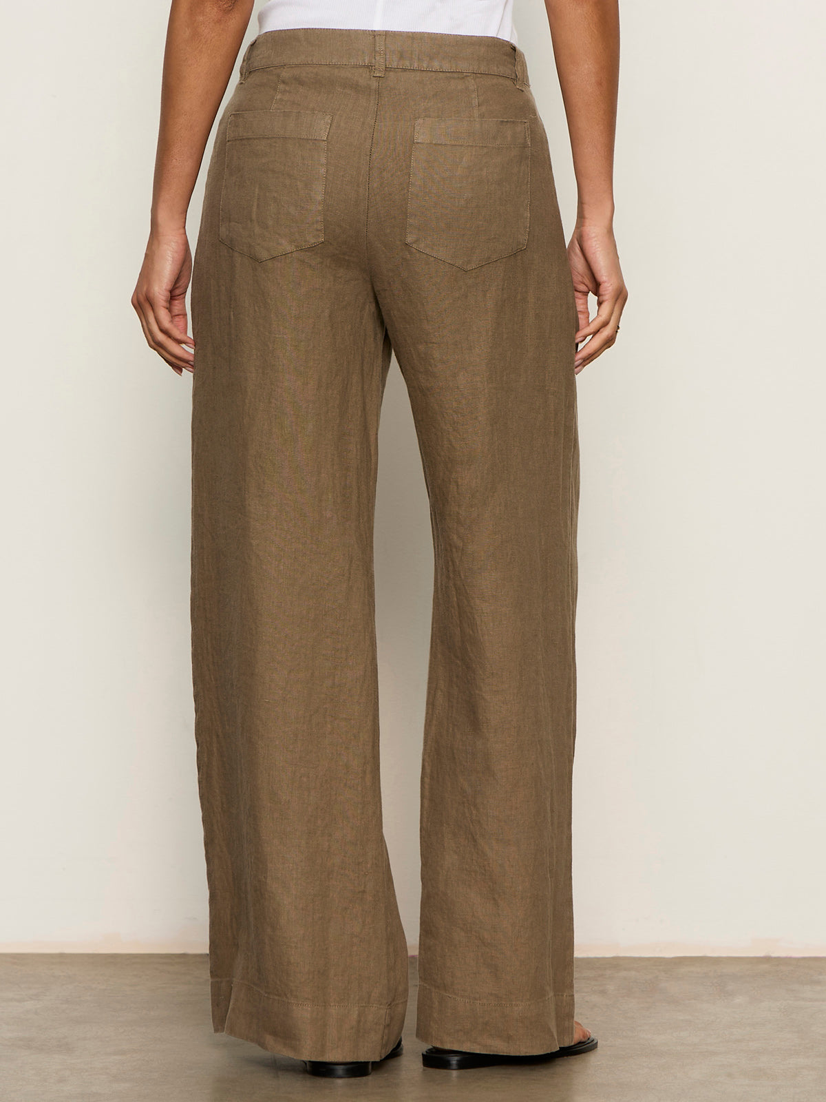 Sanctuary The Linen Marine Wide Leg Pant