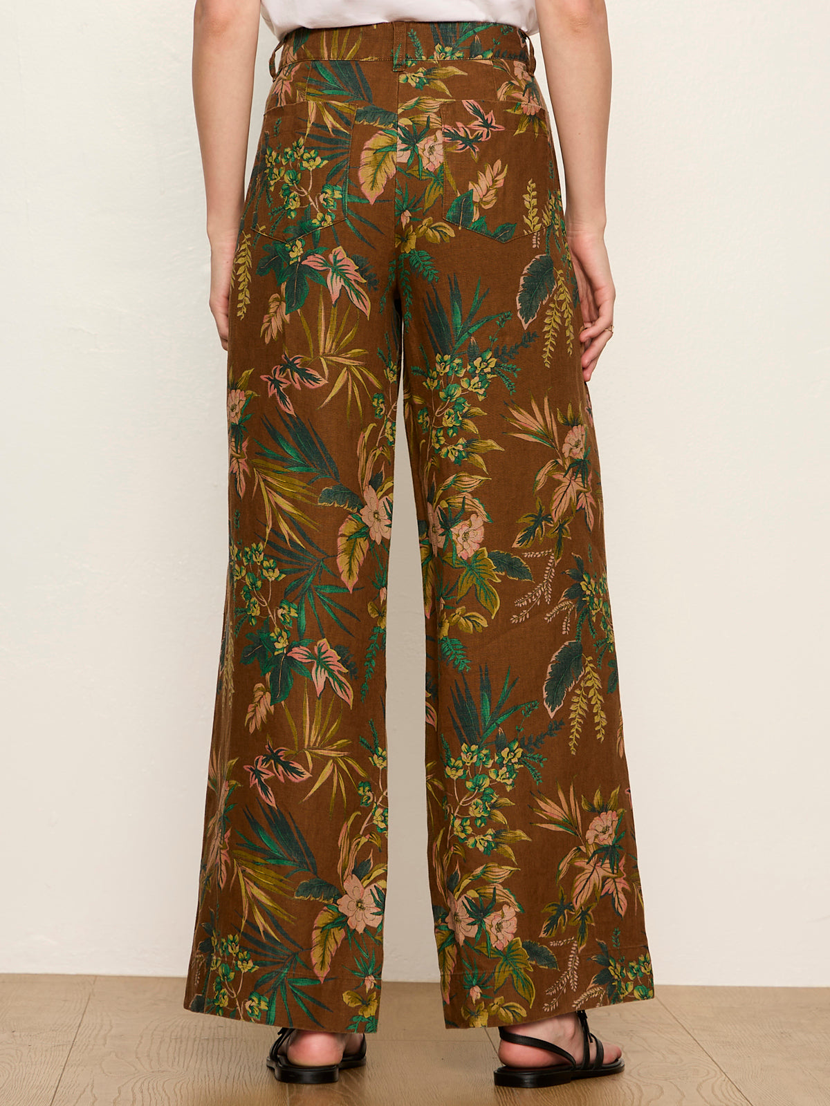 Sanctuary The Linen Marine Wide Leg Pant