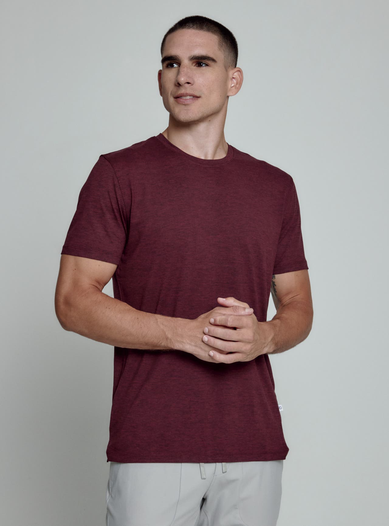 Crimson 7 Diamonds Men's Heather Core Crew Neck Tee