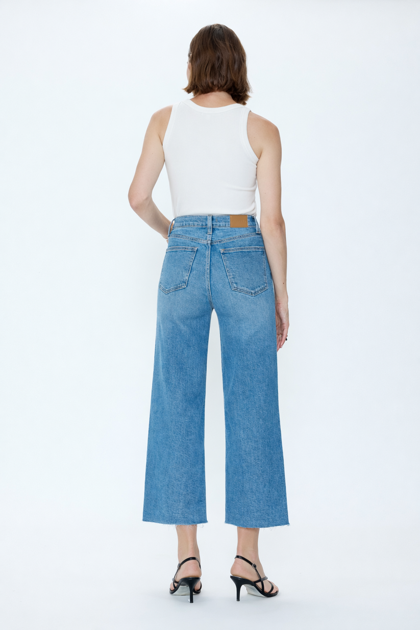 Pistola Lana Crop High Rise Ultri Wide Leg - Wild Heart