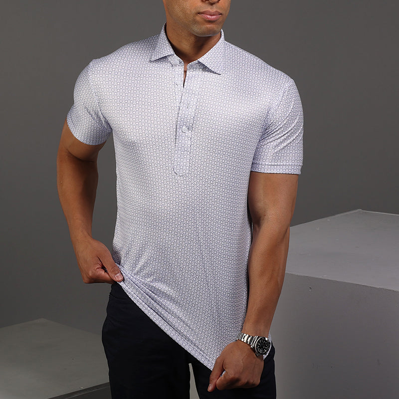 Collars & Co Semi-Spread Collar Polo - Pattern
