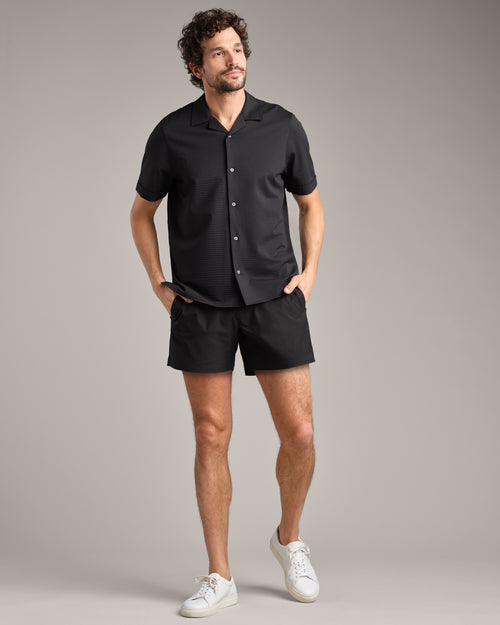 Rhone Commuter Seersucker Camp Collar Shirt
