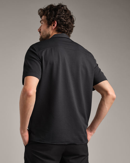 Rhone Commuter Seersucker Camp Collar Shirt