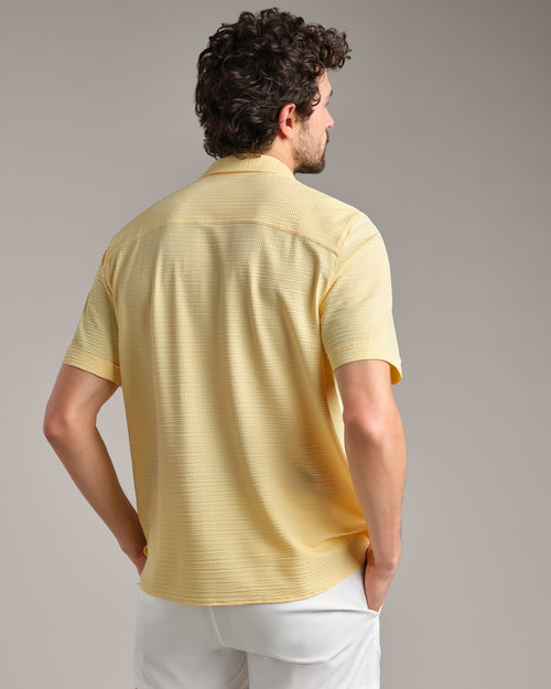 Rhone Commuter Seersucker Camp Collar Shirt
