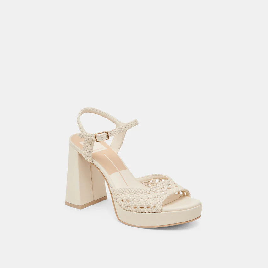 Dolce Vita Peyten Creme Woven Stella Heel