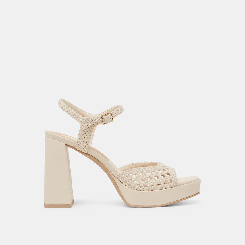 Dolce Vita Peyten Creme Woven Stella Heel