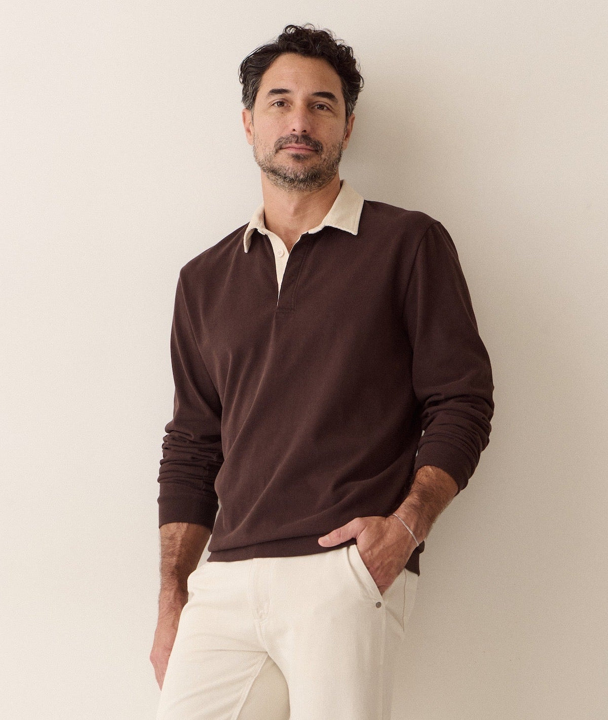 Marine Layer Sueded Rugby Polo