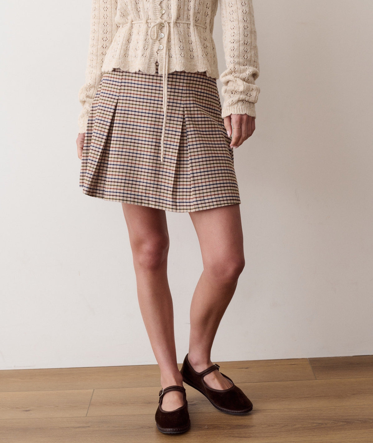 Marine Layer Women's Lola Pleated Moleskin Skirt