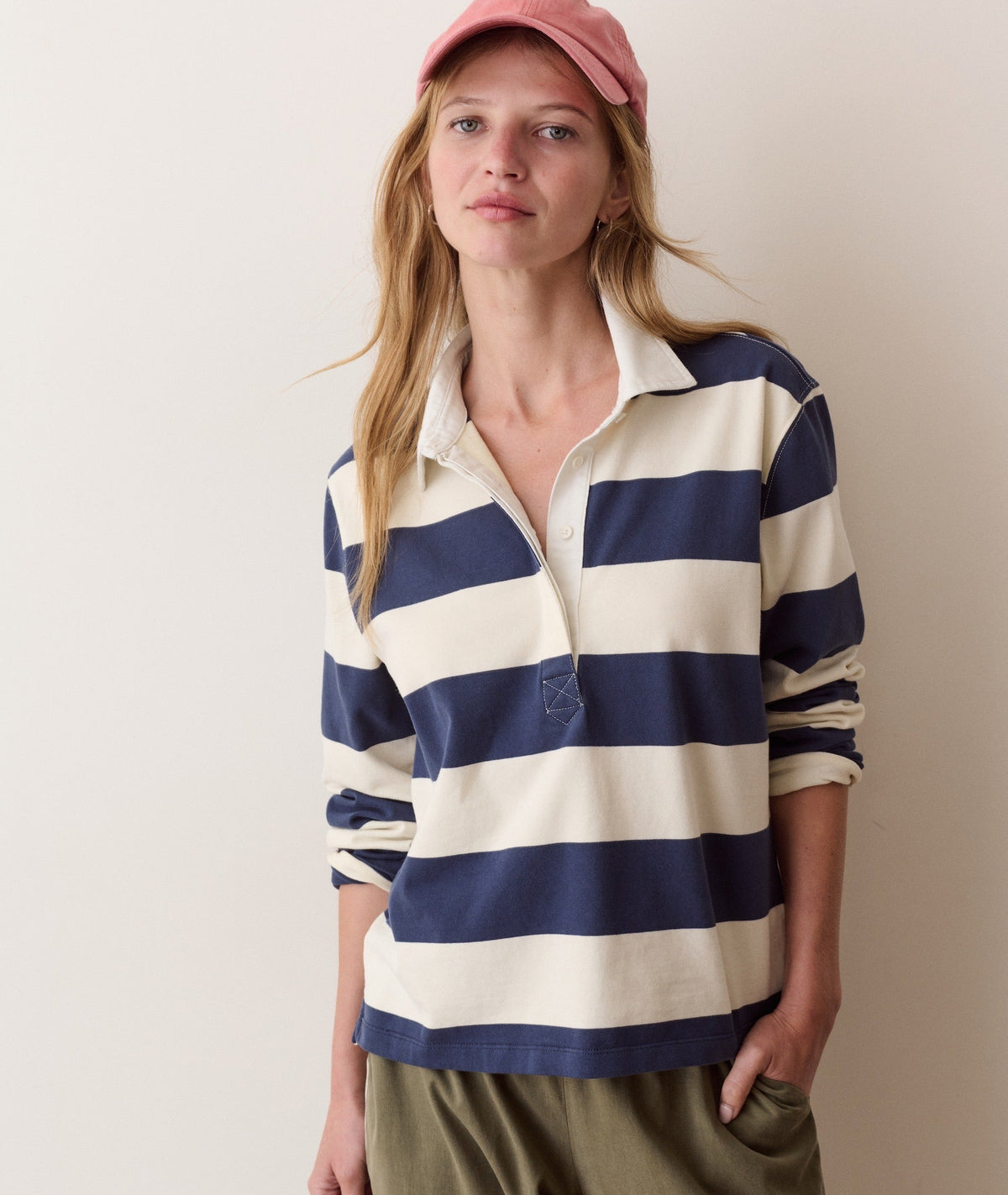 Marine Layer Women's Miracle Jersey Rugby Polo