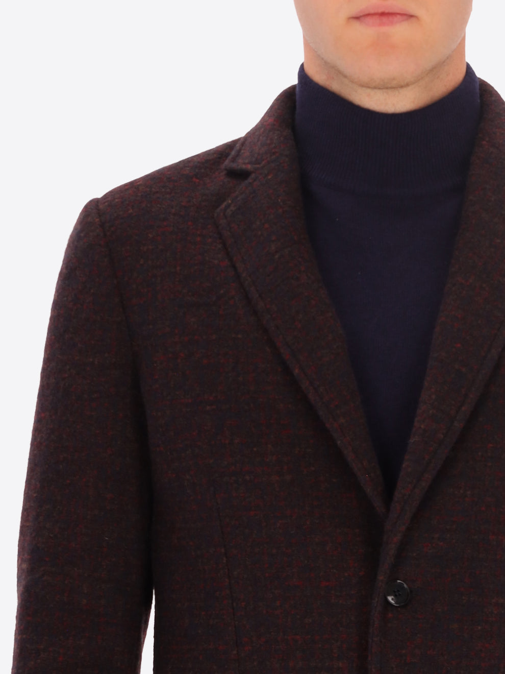 Distretto 12 Melange Faux Soild Wool Blend Jacket Bristol