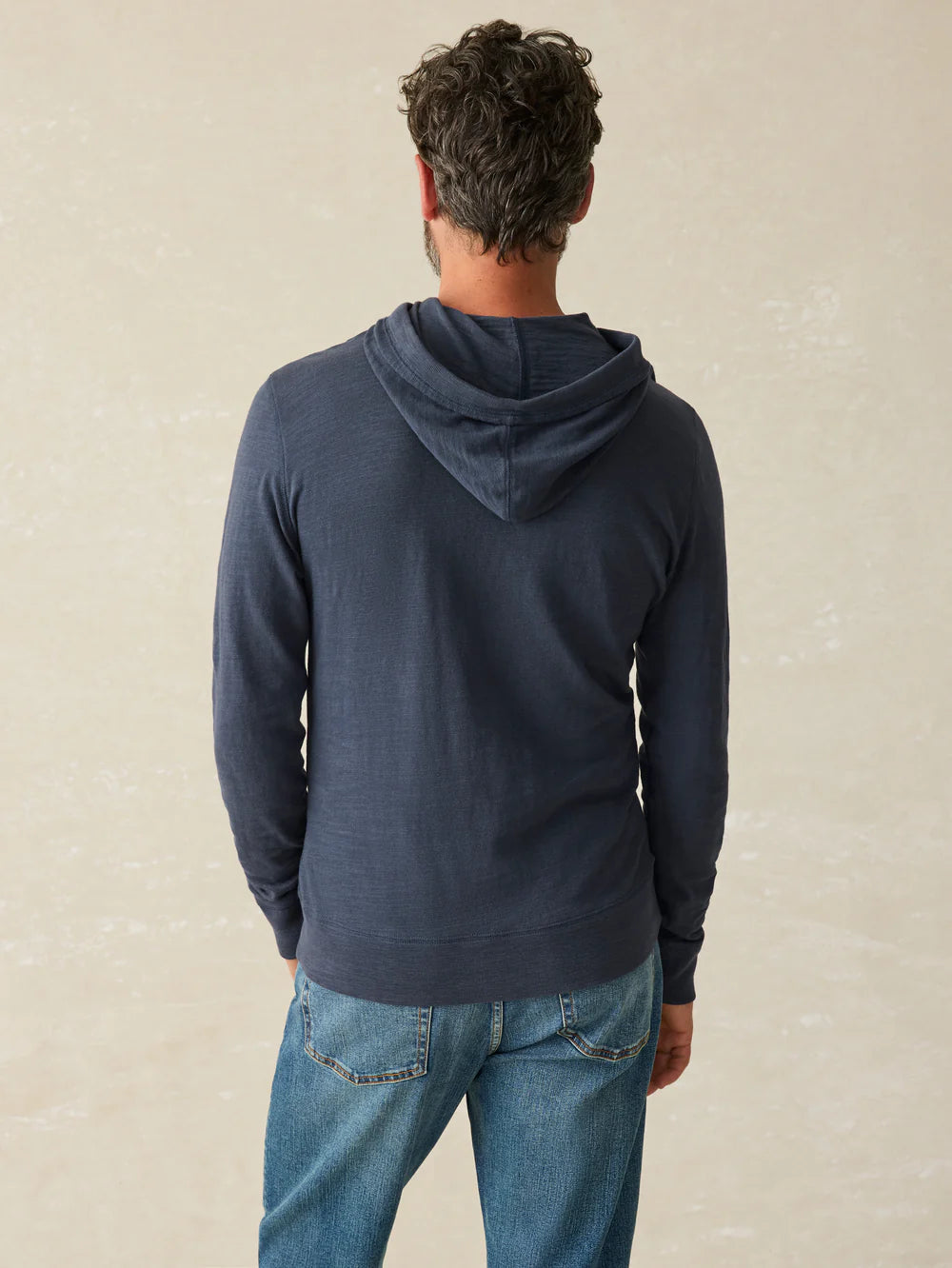 Faherty Men's Sunwashed Slub Hoodie
