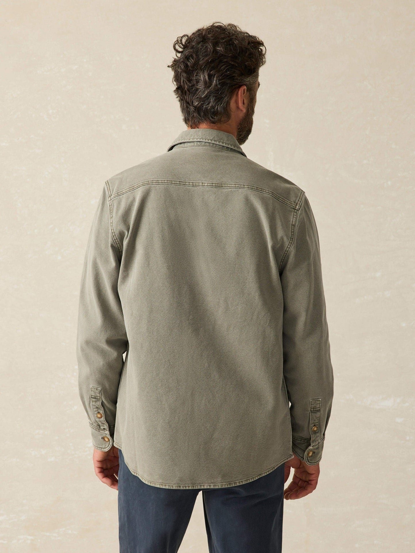 Faherty Men's Sunwashed Canvas CPO