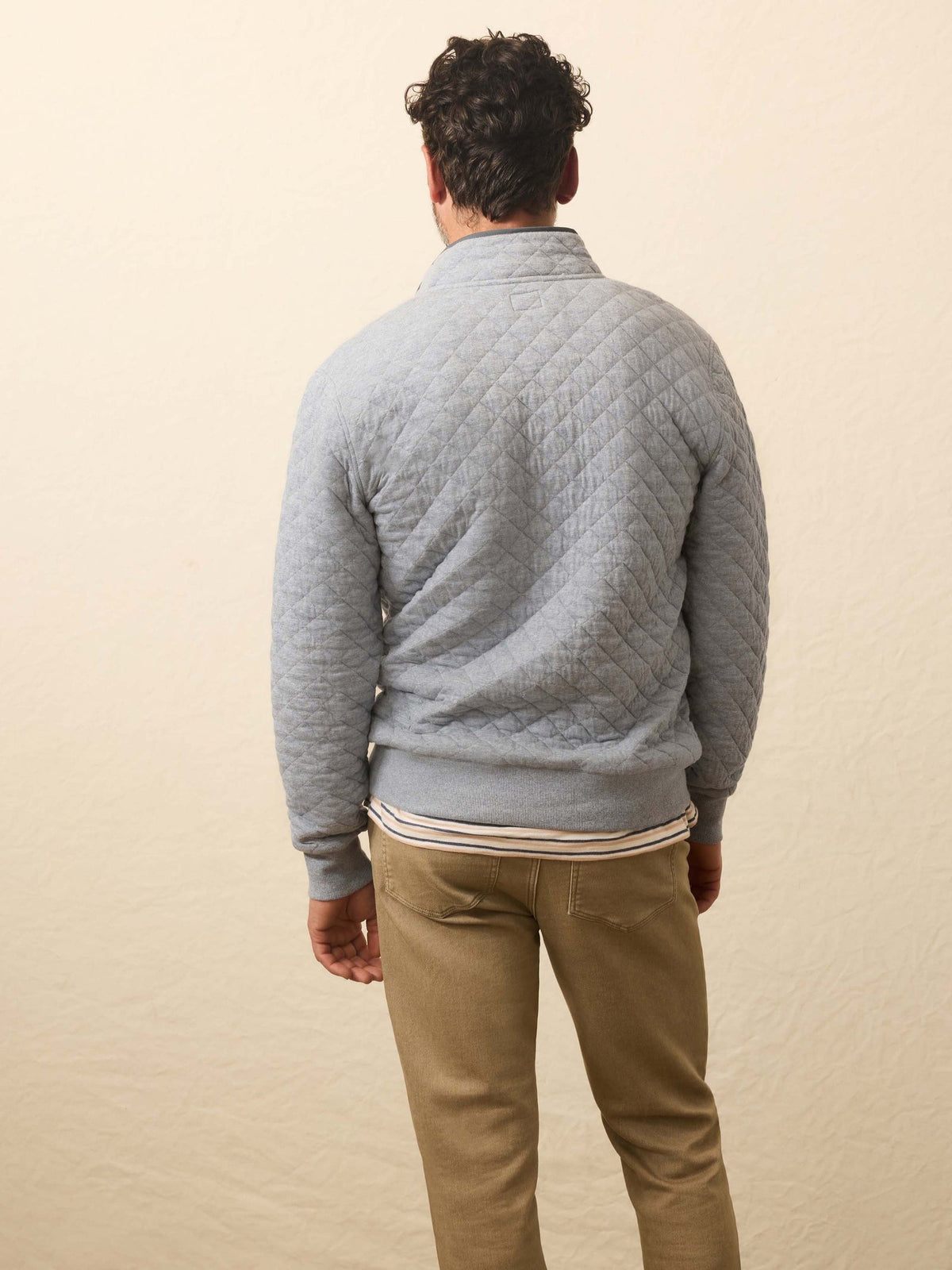 Faherty Men's Epic Quilted Fleece Pullover