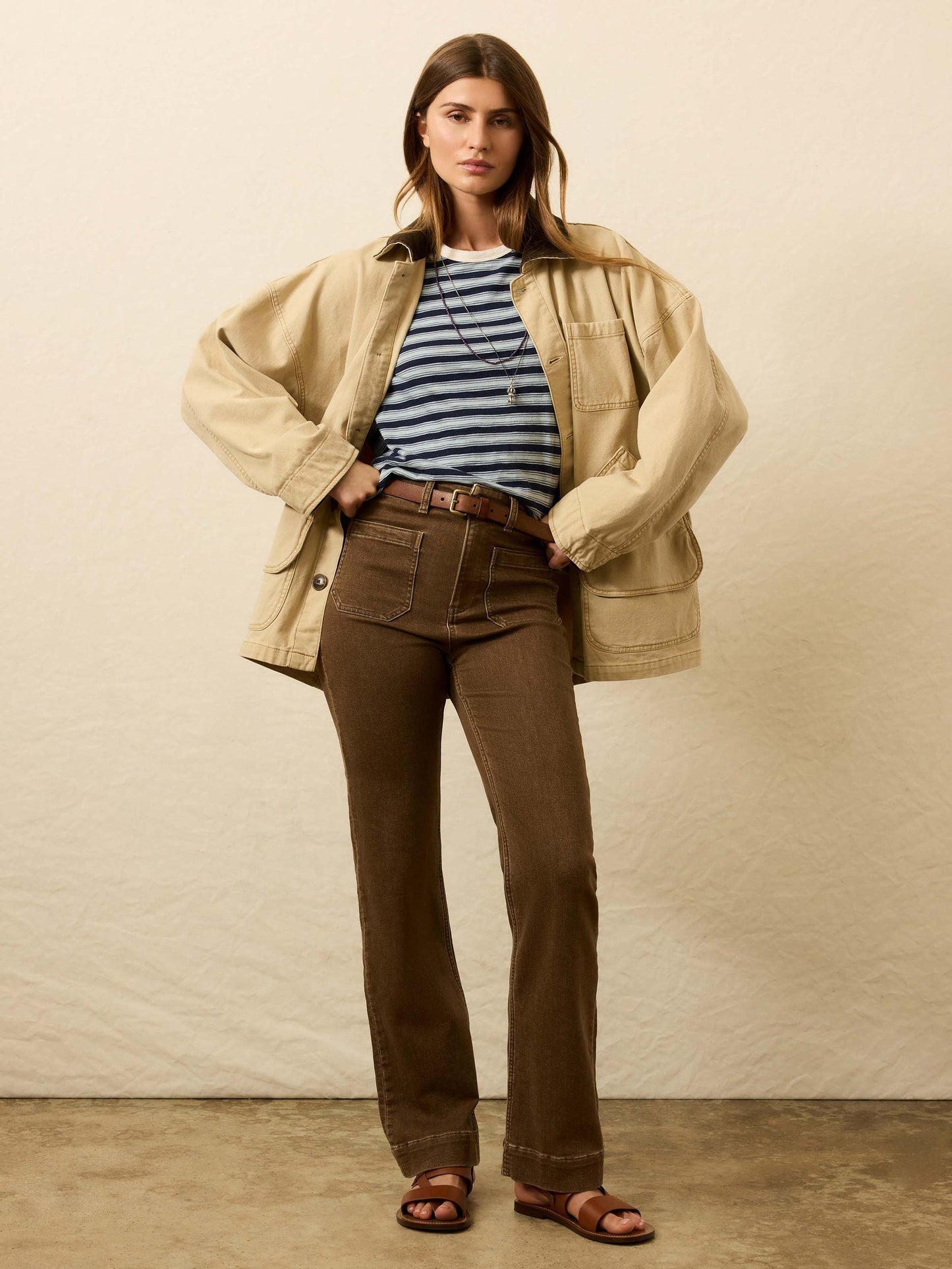 Faherty Women's Stretch Terry Patch Pocket Pant