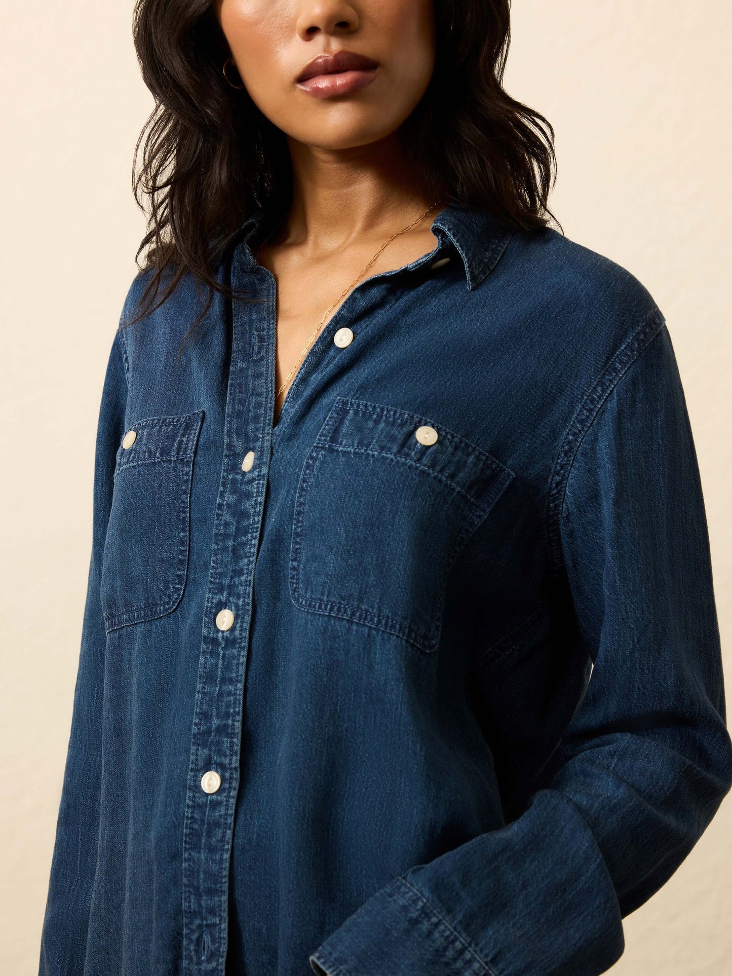 Faherty Women's Tried & True Chambray Class Shirt